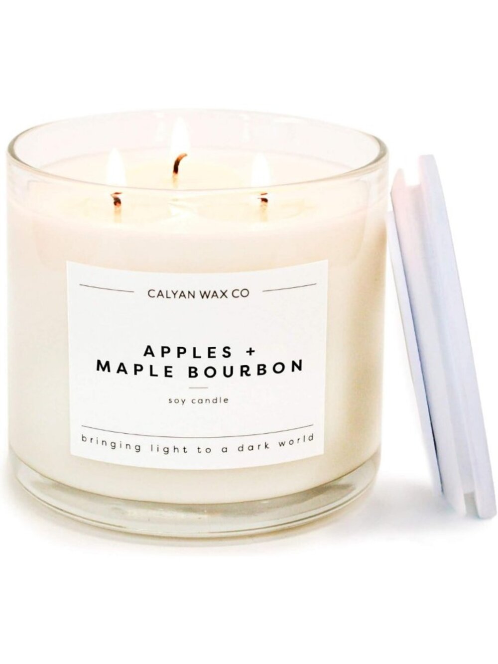 Apples & Maple Bourbon 3-Wick Scented Candle | Long-Lasting 43 Hour Burn